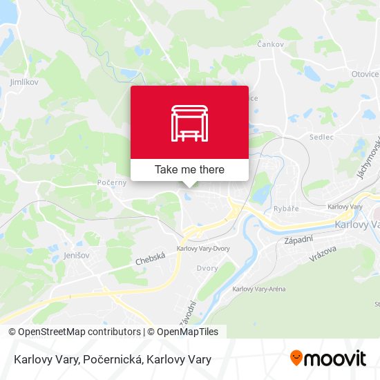 Karlovy Vary, Počernická map