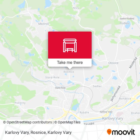 Karlovy Vary, Rosnice map