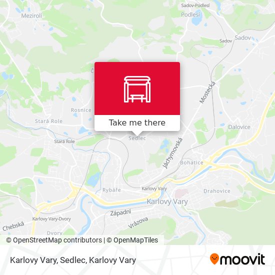 Karlovy Vary, Sedlec map