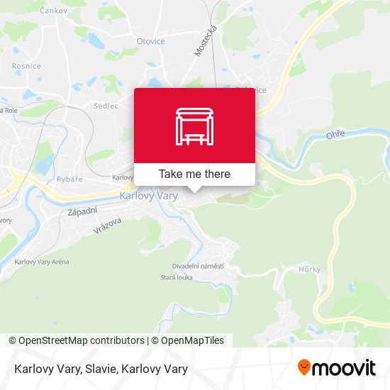 Karlovy Vary, Slavie map