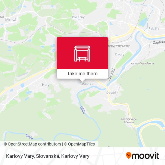 Karlovy Vary, Slovanská map