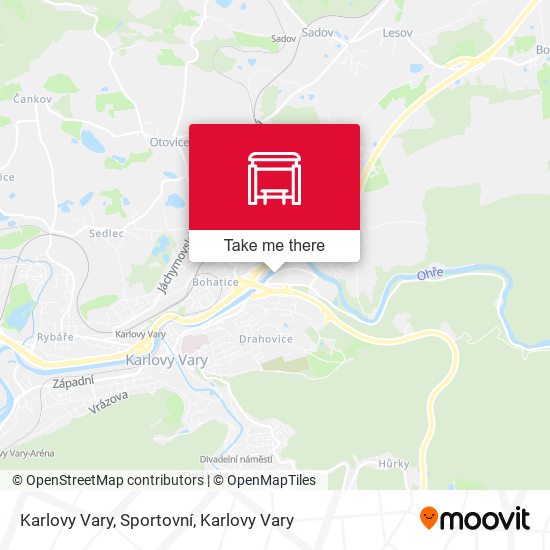 Karlovy Vary, Sportovní map