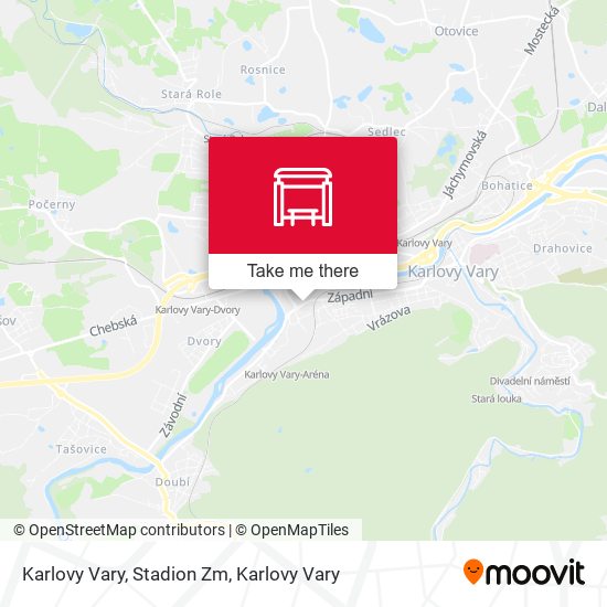 Karlovy Vary, Stadion Zm map