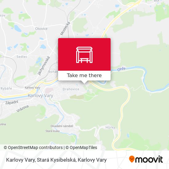 Karlovy Vary, Stará Kysibelská map