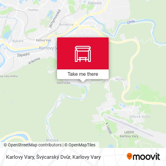 Karlovy Vary, Švýcarský Dvůr map