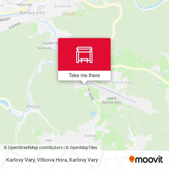 Karlovy Vary, Vítkova Hora map