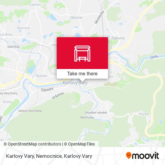 Karlovy Vary, Nemocnice map