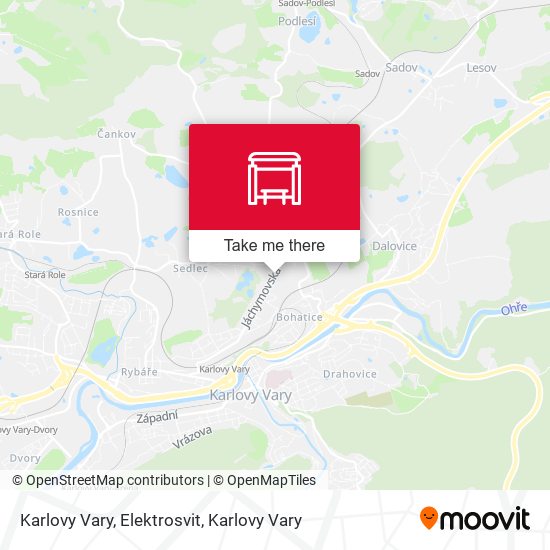 Карта Karlovy Vary, Elektrosvit