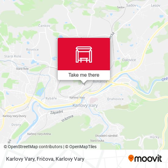Карта Karlovy Vary, Fričova