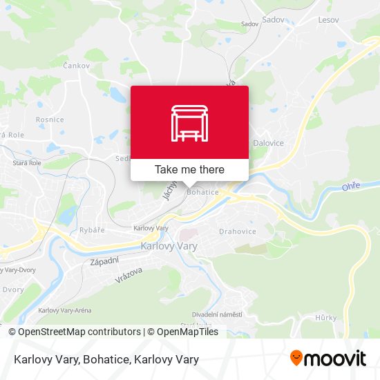 Karlovy Vary, Bohatice map