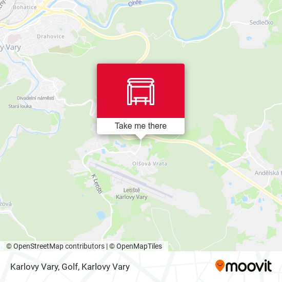 Karlovy Vary, Golf map