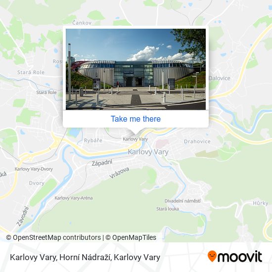 Karlovy Vary, Horní Nádraží map