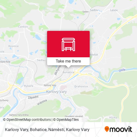 Karlovy Vary, Bohatice, Náměstí map