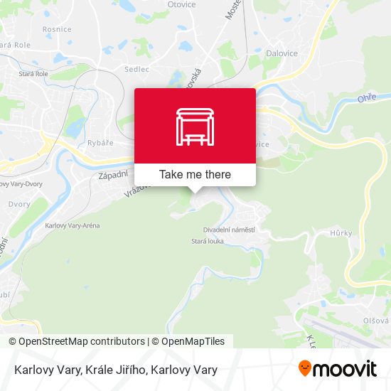 Karlovy Vary, Krále Jiřího map