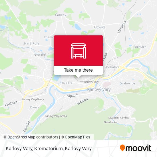 Karlovy Vary, Krematorium map