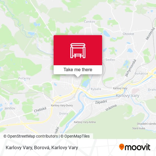 Karlovy Vary, Borová map