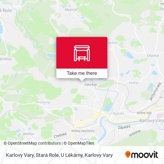 Karlovy Vary, Stará Role, U Lékárny map