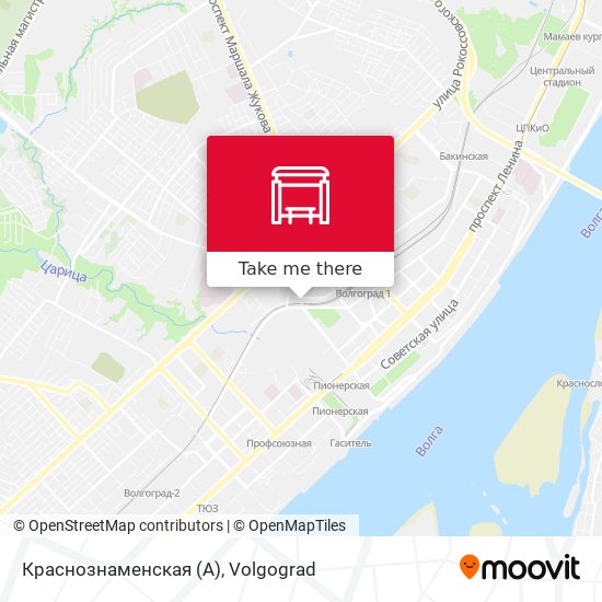 Краснознаменская (А) map