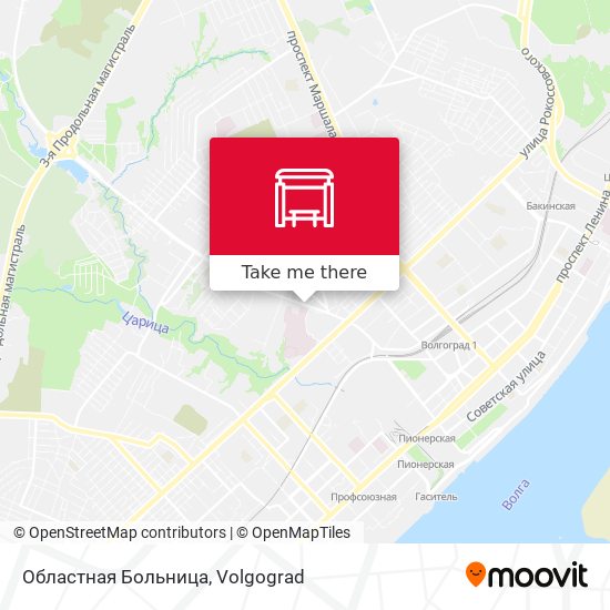 Областная Больница map