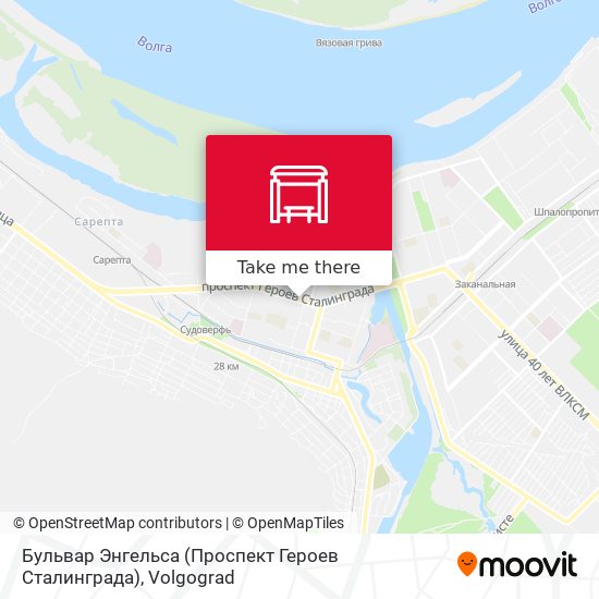 Бульвар Энгельса (Проспект Героев Сталинграда) map