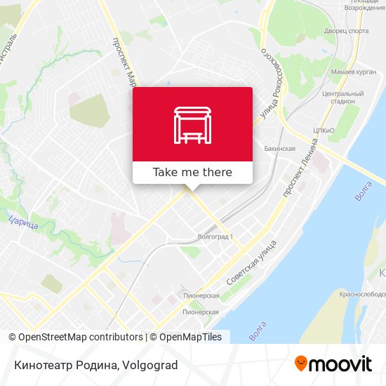 Кинотеатр Родина map