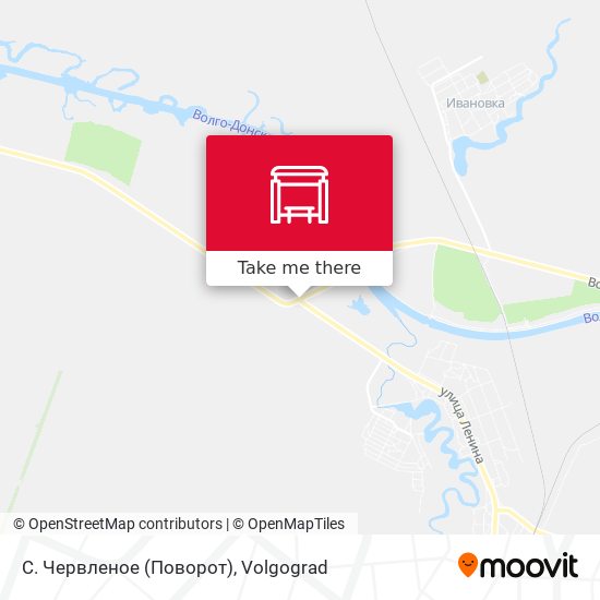 С. Червленое (Поворот) map