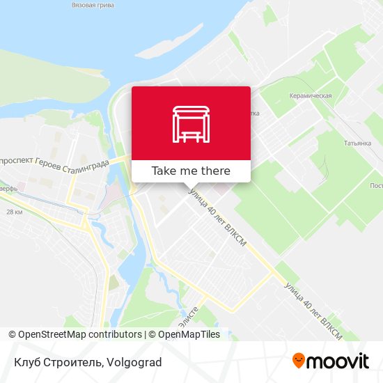 Клуб Строитель map
