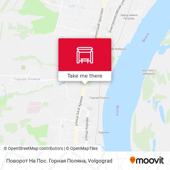 Поворот На Пос. Горная Поляна map