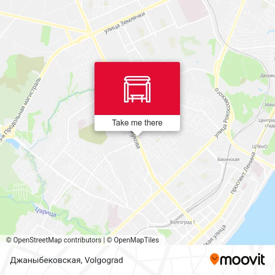 Джаныбековская map