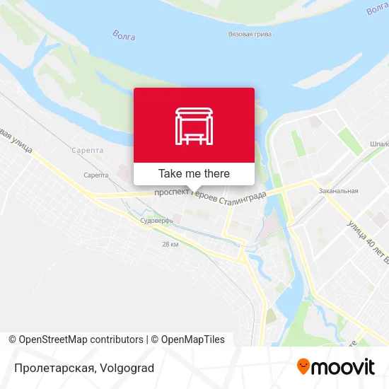 Пролетарская map