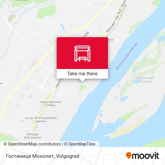 Гостиница Монолит map