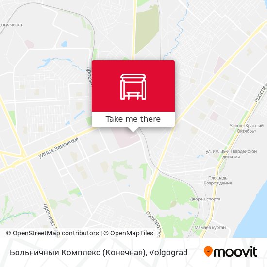 Больничный Комплекс (Конечная) map