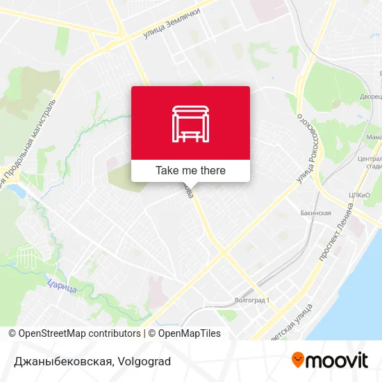 Джаныбековская map