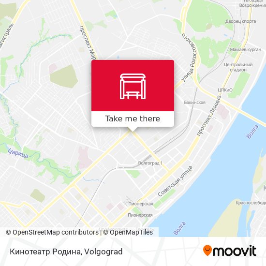 Кинотеатр Родина map