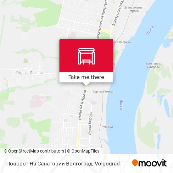 Поворот На Санаторий Волгоград map