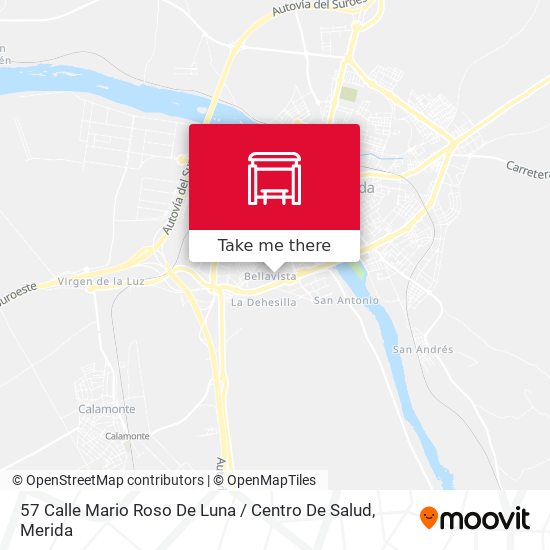 mapa 57 Calle Mario Roso De Luna / Centro De Salud