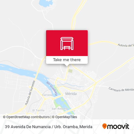 mapa 39 Avenida De Numancia / Urb. Oramba