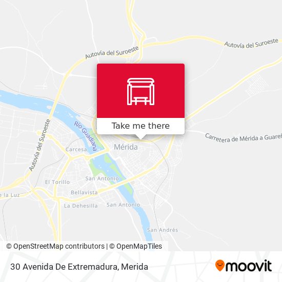 mapa 30 Avenida De Extremadura