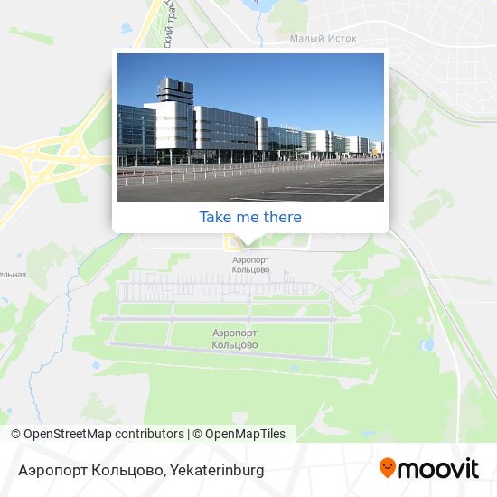 Аэропорт Кольцово map