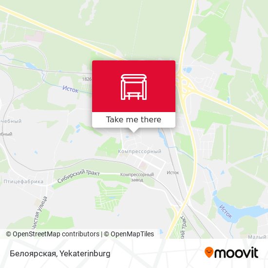 Белоярская map