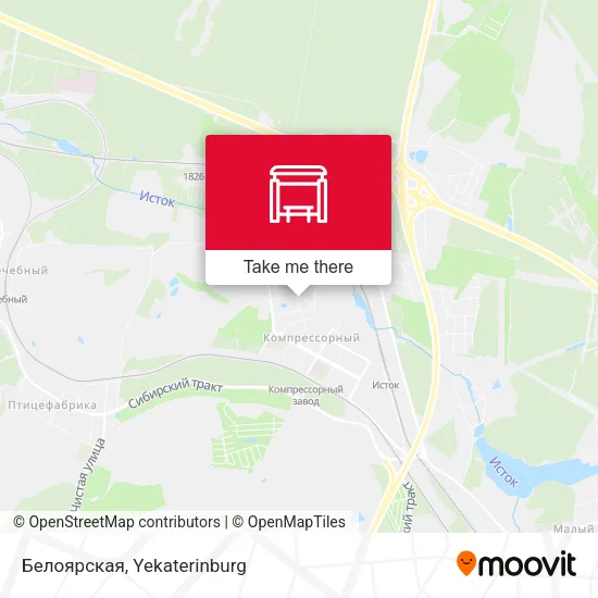 Белоярская map