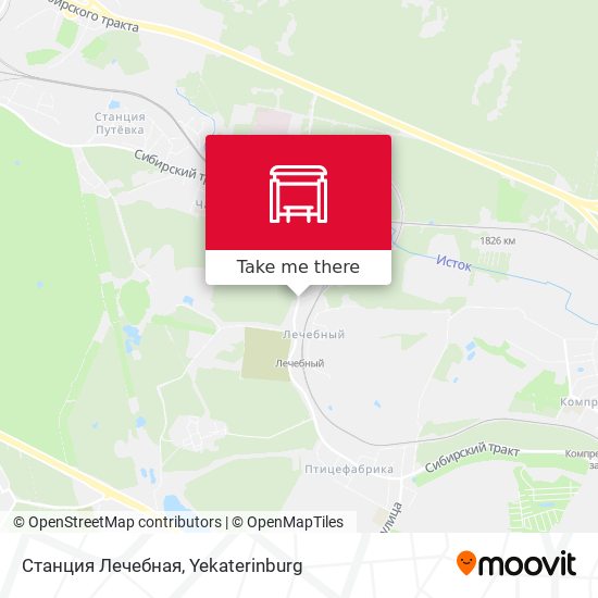 Станция Лечебная map