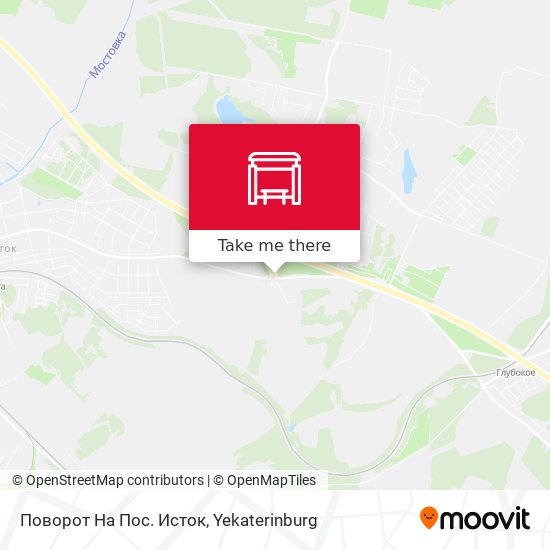 Поворот На Пос. Исток map