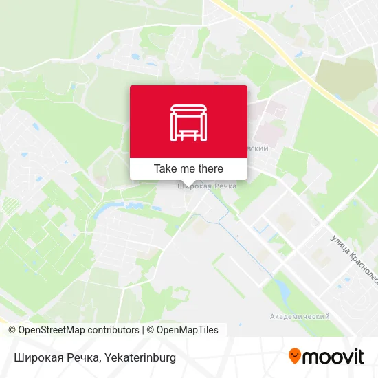 Широкая Речка map