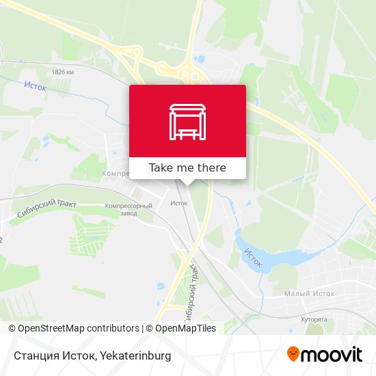Станция Исток map