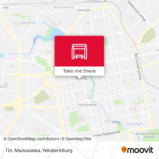 Пл. Малышева map