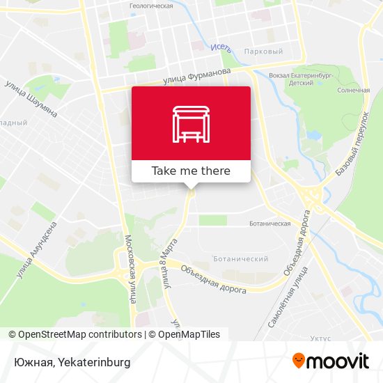 Южная map