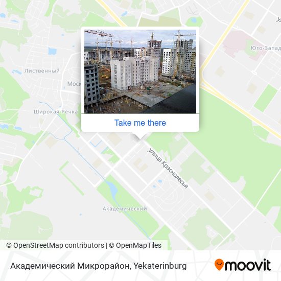 Академический Микрорайон map