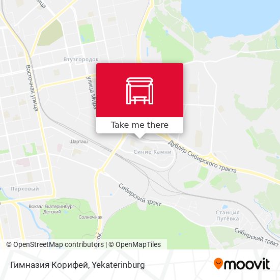 Гимназия Корифей map