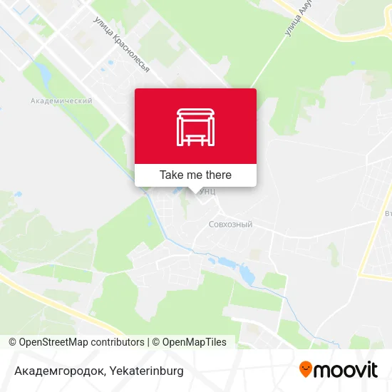 Академгородок map